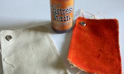 Tutorial Thursday: Creating Burnt Canvas Edges using Stains, Inks, and Mists