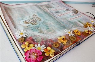 Art journaling in pink-1