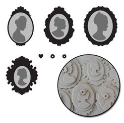 C1692 - Mini Chipboard Cameos Set