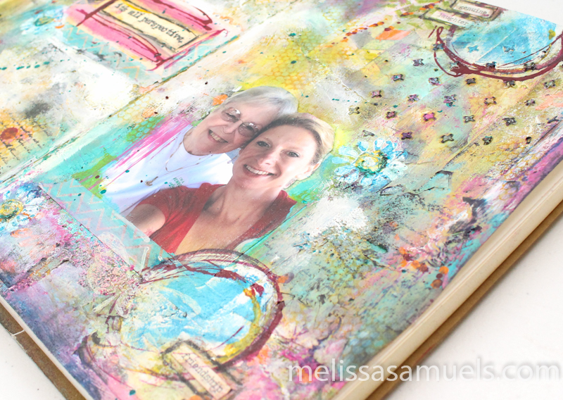 art journaling with photos